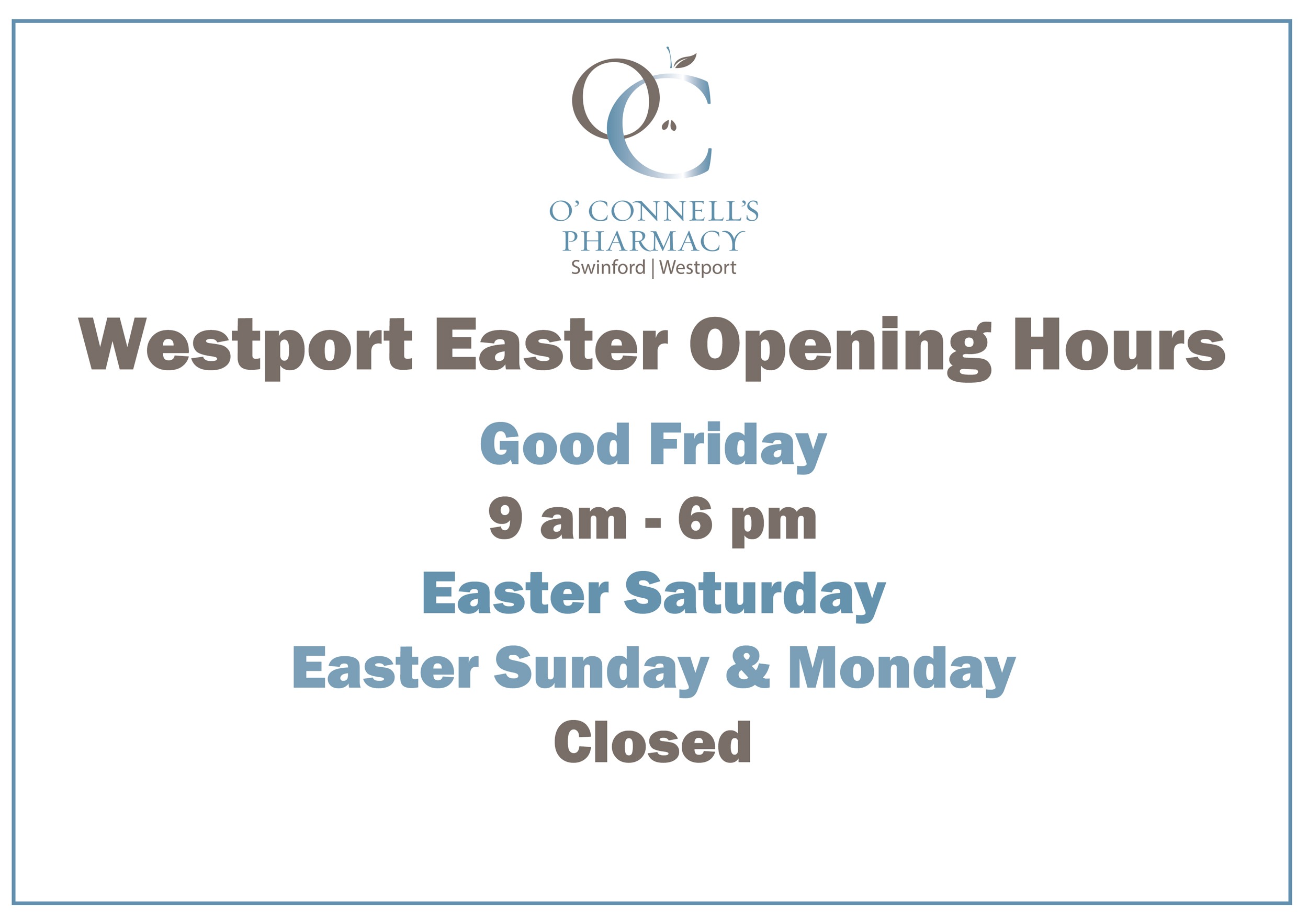 Westport-Opening-hours-for-easter-2025